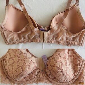 Savage X Fenty Lace Underwire Bra - Tan